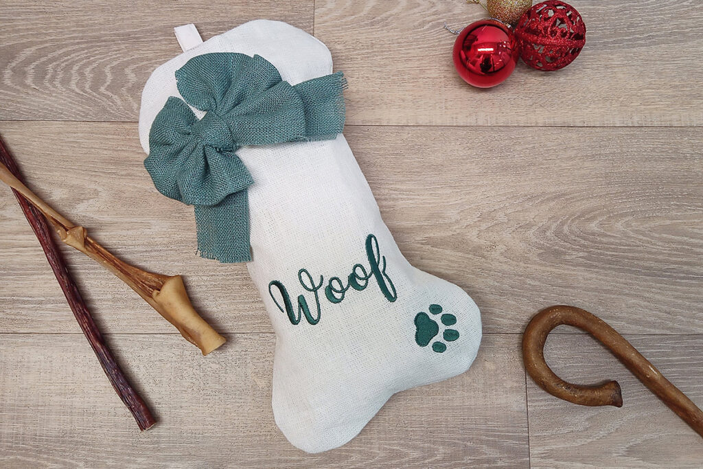 Hatch Embroidery Pet Christmas Stocking